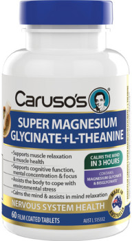 Caruso%26%23039%3Bs+Natural+Health+Super+Magnesium+Glycinate+%2B+L-Theanine+60+Tablets