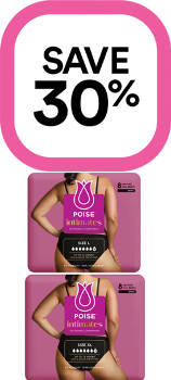 Save-30-on-Selected-Poise-Products on sale