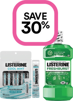 Save-30-on-Selected-Listerine-Products on sale