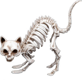 Skeleton+Cat+19cm