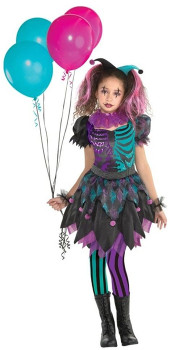 Haunted-Harlequin-Teen-Costume on sale