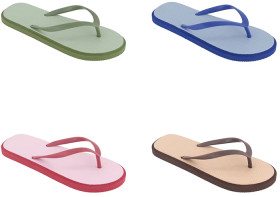 Two-Tone-Textured-Thongs on sale