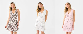 Sleeveless+Crepe+V-Neck+Mini+Dress