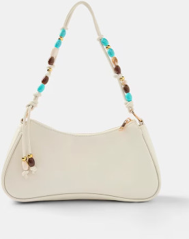 Beaded-Handle-Shoulder-Bag on sale