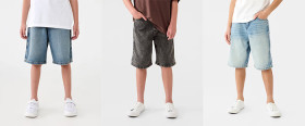 Longline+Denim+Shorts
