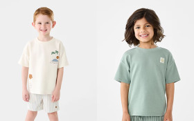 Textured+Applique+T-Shirt