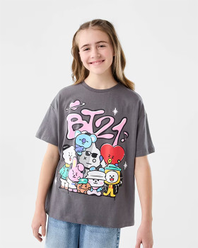BT21-License-Oversized-T-Shirt on sale