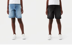 Longline-Denim-Shorts on sale