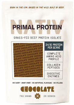 Nativ-Primal-Protein-Grass-fed-Beef-Isolate-Chocolate-750g on sale