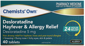 Chemists%26rsquo%3B+Own+Desloratadine+5mg+40+Tablets