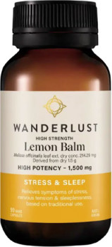 Wanderlust+High+Strength+Lemon+Balm+90+Capsules