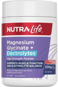 Nutra-Life-Magnesium-Glycinate-Electrolytes-Watermelon-200g on sale