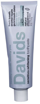 Davids-Sensitive-Whitening-Toothpaste-With-HA-Peppermint-113g on sale