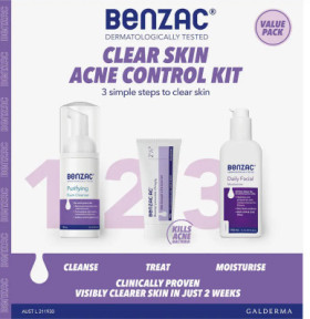 Benzac-3-Step-Clear-Skin-Acne-Control-Kit on sale