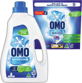 OMO-Laundry-Capsules-28-Pack-Liquid-2-Litre-or-Powder-2kg-Selected-Varieties on sale
