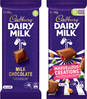Cadbury+Chocolate+Block+160-190g+Selected+Varieties