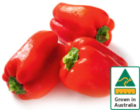 Australian-Red-Capsicum on sale