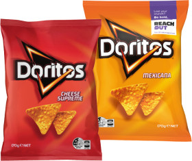 Doritos-Corn-Chips-150170g-Selected-Varieties on sale