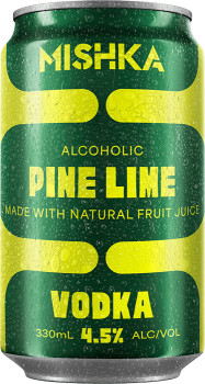 NEW-Mishka-Vodka-Pine-Lime-Cans-330mL on sale