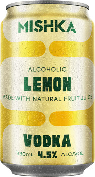 NEW-Mishka-Vodka-Lemon-Cans-330mL on sale