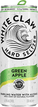 NEW-White-Claw-Green-Apple-Seltzer-Cans-330mL on sale