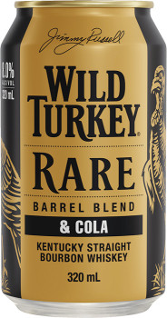 Wild+Turkey+Rare+Bourbon+%26amp%3B+Cola+Cans+320mL