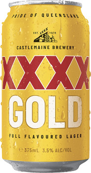 XXXX-Gold-Mid-Strength-Lager-Beer-Cans-375mL on sale