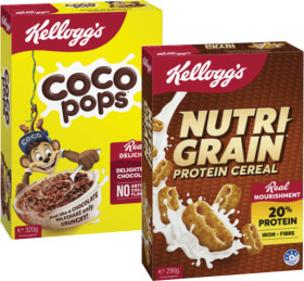 Kelloggs-Nutri-Grain-290g-or-Coco-Pops-320g on sale