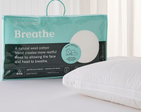 Minijumbuk-Breathe-Wool-Cotton-Quilted-Pillow-Medium on sale
