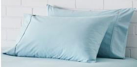 Vue+Stonewashed+Cotton+Pillowcase+Pair+-+Sky