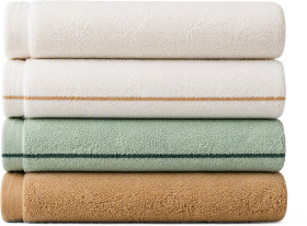 Vue-Supersoft-or-Pine-Stripe-Bath-Towels on sale