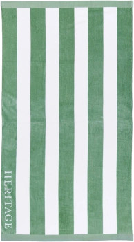 Heritage-Santorini-Range-Stripe-Beach-Towel-Sage on sale