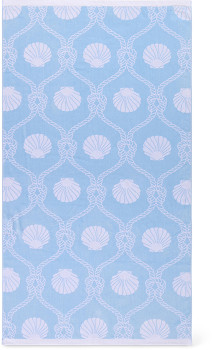 Heritage-Seashell-Beach-Towel-Light-Blue on sale