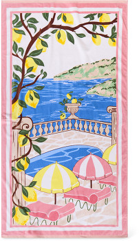 Heritage-La-Dolce-Vita-Printed-Beach-Towel-Multi on sale