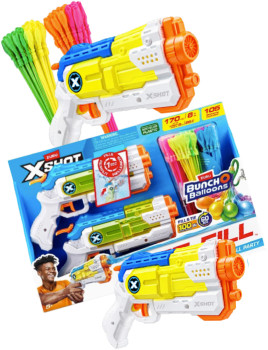 Zuru+X-Shot+Micro+Fast+Fill+Water+Blasters+Party+Pack+with+Bunch+O+Balloons