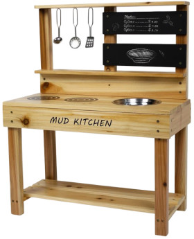 Backyard+Blitz+Wooden+Mud+Kitchen