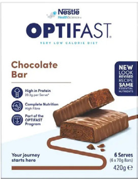 Optifast+VLCD+Chocolate+Bar+6+x+70g+Pack