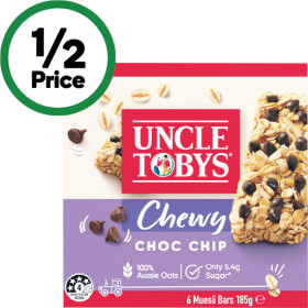 Uncle-Tobys-Muesli-Bars-145-185g-Pk-5-6 on sale