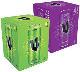 V+Energy+Drink+4x500mL+Selected+Varieties