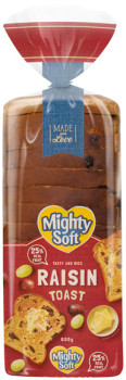 Mighty-Soft-Raisin-Toast-600g on sale