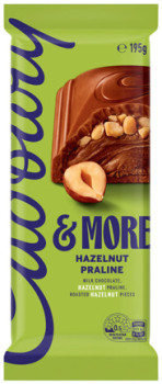 Cadbury-More-Hazelnut-Praline-Chocolate-Block-195g on sale