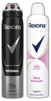 Rexona+48hr+Antiperspirant+Spray+250mL+Selected+Varieties