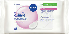 Nivea+Caring+Cleansing+Wipes+25+Pack