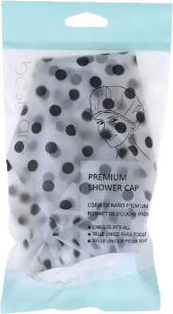 Basicare-Shower-Cap-Black-Dot on sale