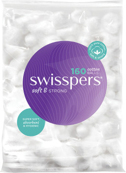 Swisspers+Cotton+Wool+Balls+160+Pack