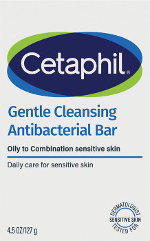 Cetaphil+Gentle+Cleansing+Antibacterial+Bar+127g