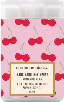 Arome+Ambiance+Hand+Sanitiser+Spray+15mL+-+Cherry+Pie