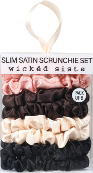 Wicked+Sista+Slim+Satin+Scrunchie+Set+8+Pack+-+Everyday