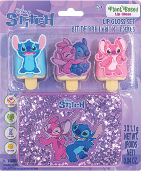Stitch+Lip+Gloss+Set+3+Pack+With+Glitter+Box