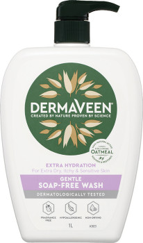 DermaVeen+Extra+Hydrating+Gentle+Soap+Free+Wash+1L